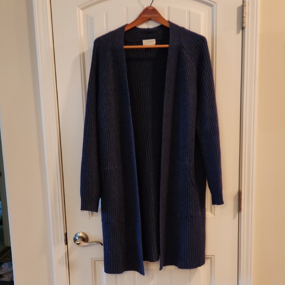 Universal Thread Long Blue Coat Sweater